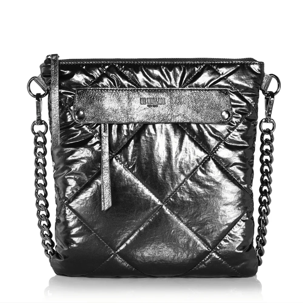 ❤️RESERVED.NWT Retired Rare Madison Flat Quilted Crossbody MZ Wallace - Picture 3 of 13